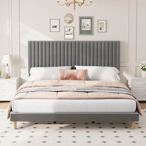 King size bed frame - bed,